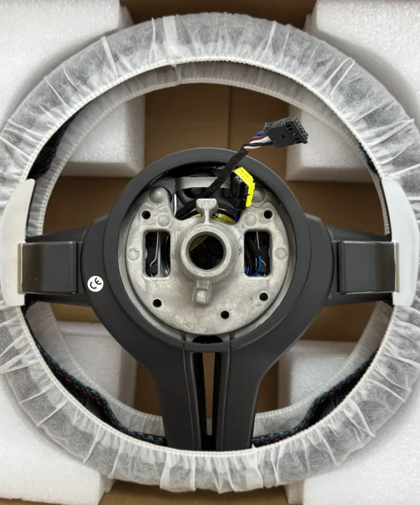 bmw m sport steering wheel with colored threads for bmwt kimpiris