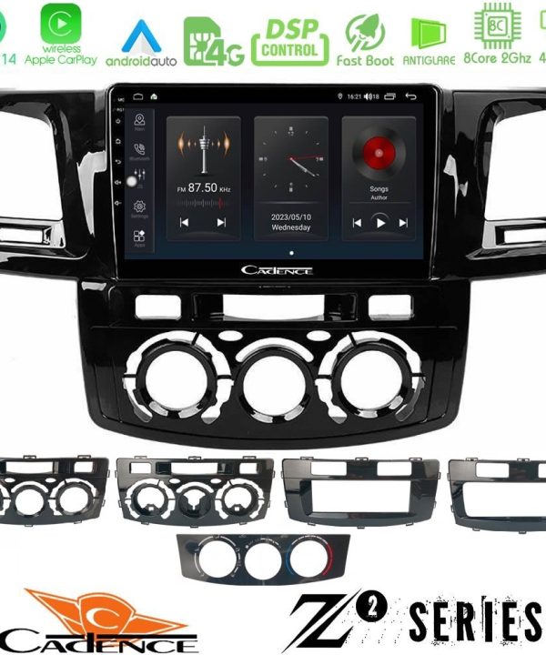 Kimpiris - Cadence Z2 Series 8Core Android14 4+64GB  Toyota Hilux 2007-2016 Navigation Multimedia Tablet 9" Με Carplay & Android Auto