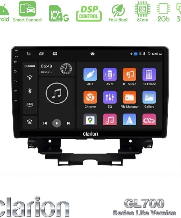 Kimpiris - Clarion GL700 Lite Series 8Core Android ClarionOS 2+32GB Renault Kangoo / Nissan Townstar Navigation Multimedia Tablet 10" Με Carplay & Android Auto