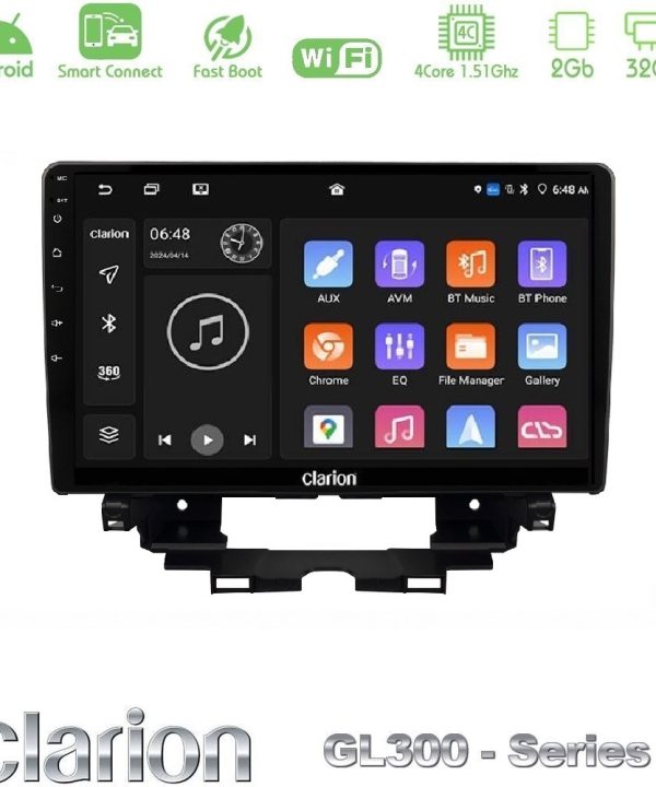 Kimpiris - Clarion GL300 Series 4Core Android ClarionOS 2+32GB Renault Kangoo / Nissan Townstar Navigation Multimedia Tablet 10" Με Carplay & Android Auto