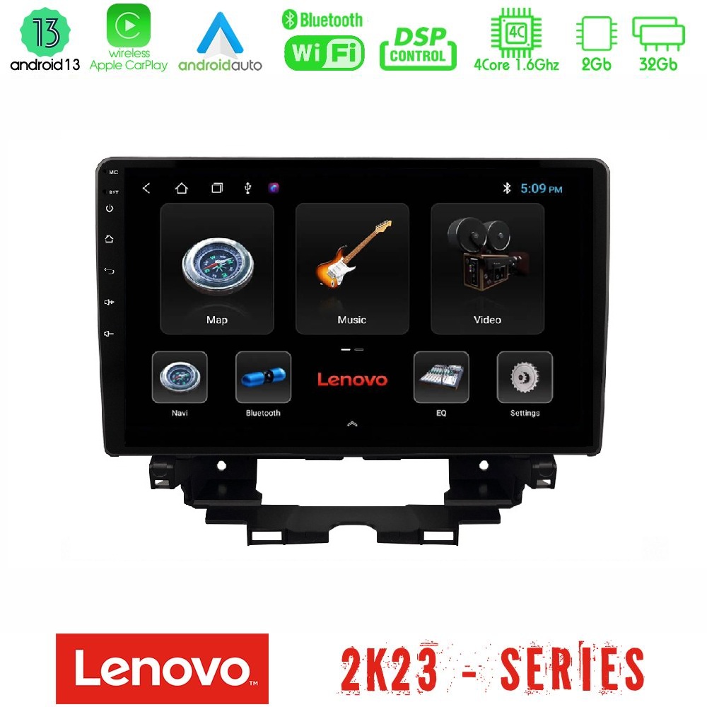 Kimpiris - Lenovo Car Pad Renault Kangoo / Nissan Townstar 4Core Android 13 2+32GB Navigation Multimedia Tablet 10"