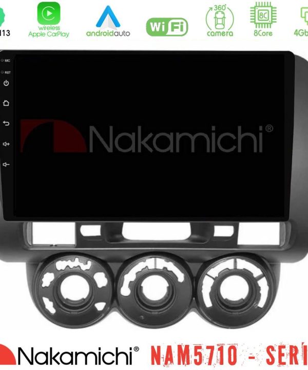 Kimpiris - Nakamichi NAM5710 Series 8Core Android13 4+64GB Honda Jazz (Fit) 2002-2008 (RHD) Manual A/C Navigation Multimedia Tablet 9"