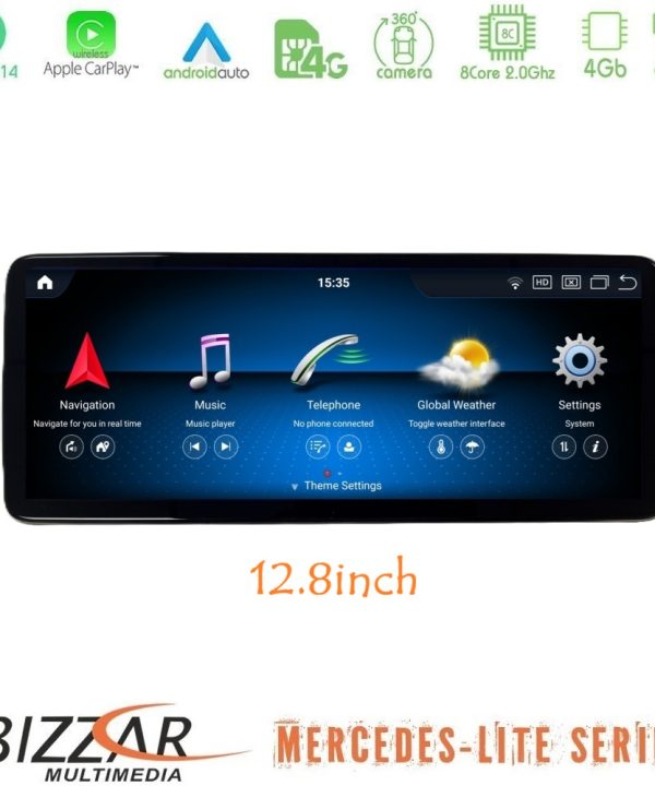 Kimpiris - Bizzar Lite Series Mercedes A/CLA/GLA/G Class NTG5 Android14 8Core (4+64GB) Navigation Multimedia 12