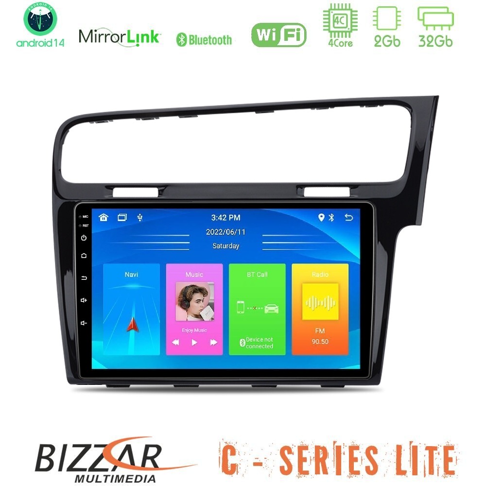 Kimpiris - Bizzar C Series Lite 4Core Android14 2+32GB VW GOLF 7 RHD Navigation Multimedia Tablet 10" (Αντιγραφή)