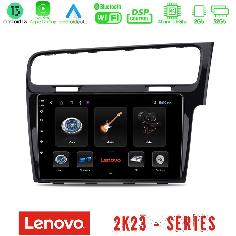 Kimpiris - Lenovo Car Pad VW GOLF 7 RHD 4Core Android 13 2+32GB Navigation Multimedia Tablet 10"