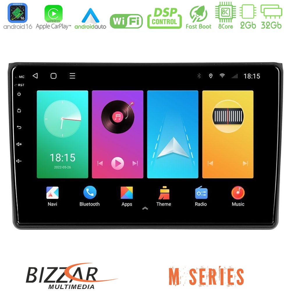 Kimpiris - Bizzar M Series 8Core Android16 2+32GB Audi A4 B7 Navigation Multimedia Tablet 9"