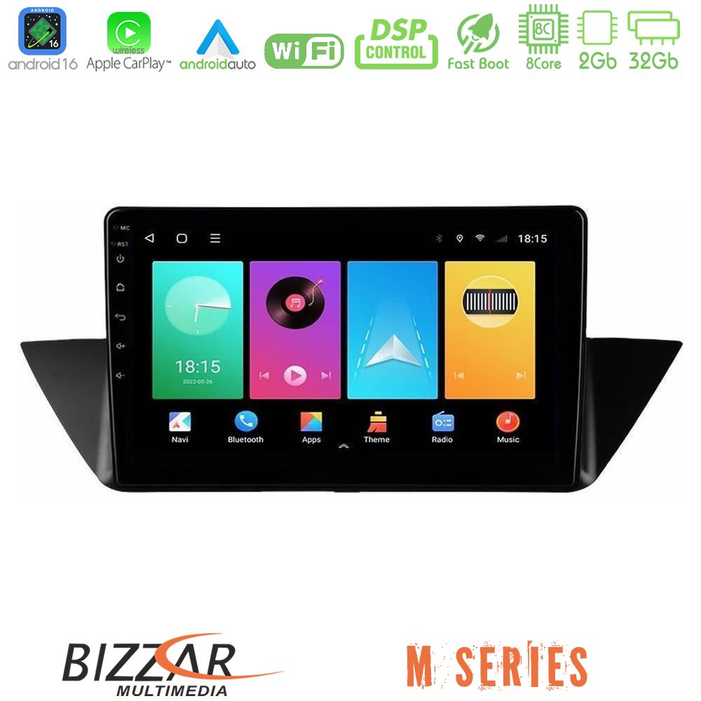 Kimpiris - Bizzar M Series 8Core Android16 2+32GB BMW Χ1 E84 Navigation Multimedia Tablet 10"
