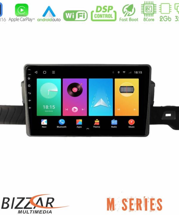 Kimpiris - Bizzar M Series 8Core Android16 2+32GB Citroen C3 You 2025-> Navigation Multimedia Tablet 9"