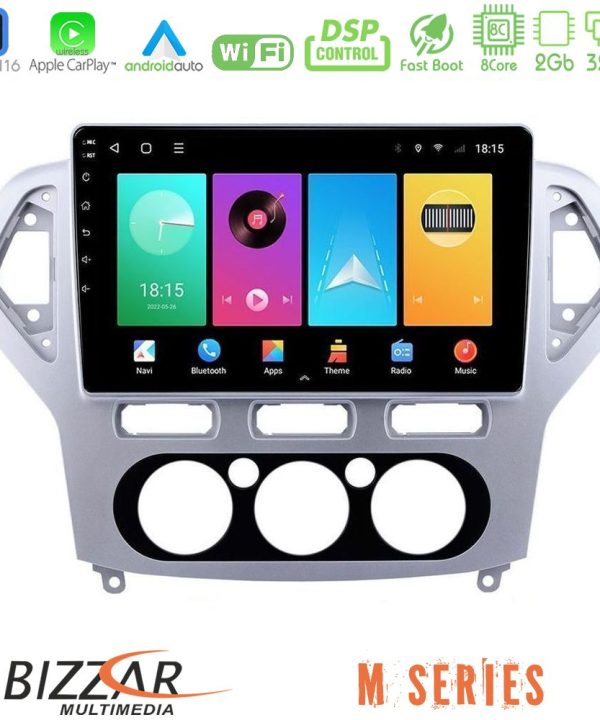 Kimpiris - Bizzar M Series 8Core Android16 2+32GB  Ford Mondeo 2007-2010 Manual A/C Navigation Multimedia Tablet 10"