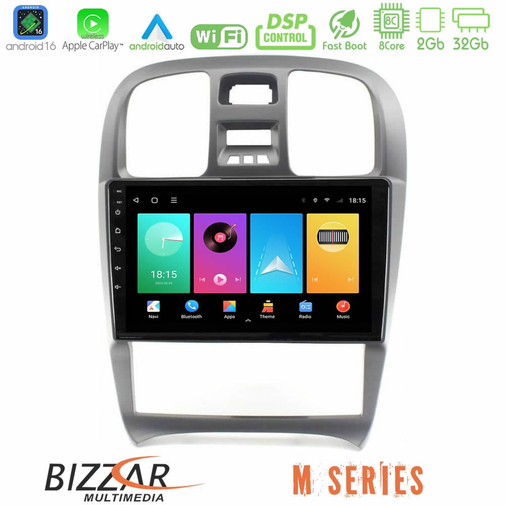 Kimpiris - Bizzar M Series 8Core Android16 2+32GB Hyundai Sonata 2001-2005 Navigation Multimedia Tablet 9"