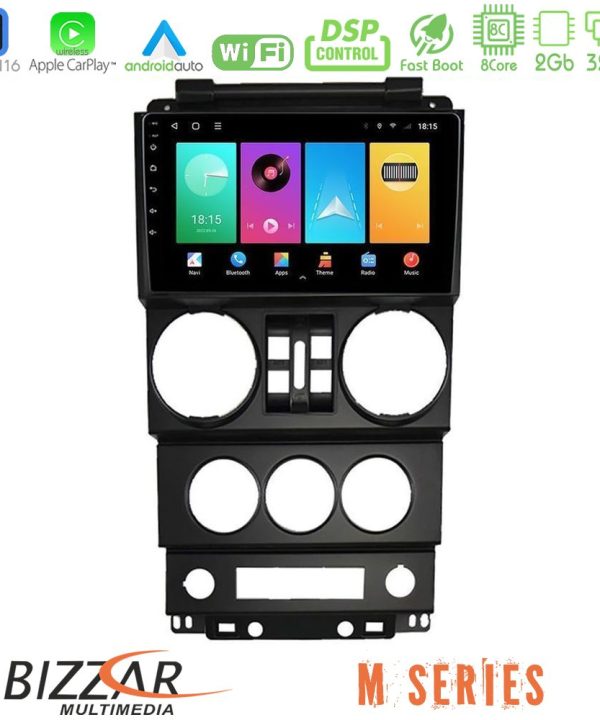 Kimpiris - Bizzar M Series 8Core Android16 2+32GB  Jeep Wrangler 2008-2010 Navigation Multimedia Tablet 9"