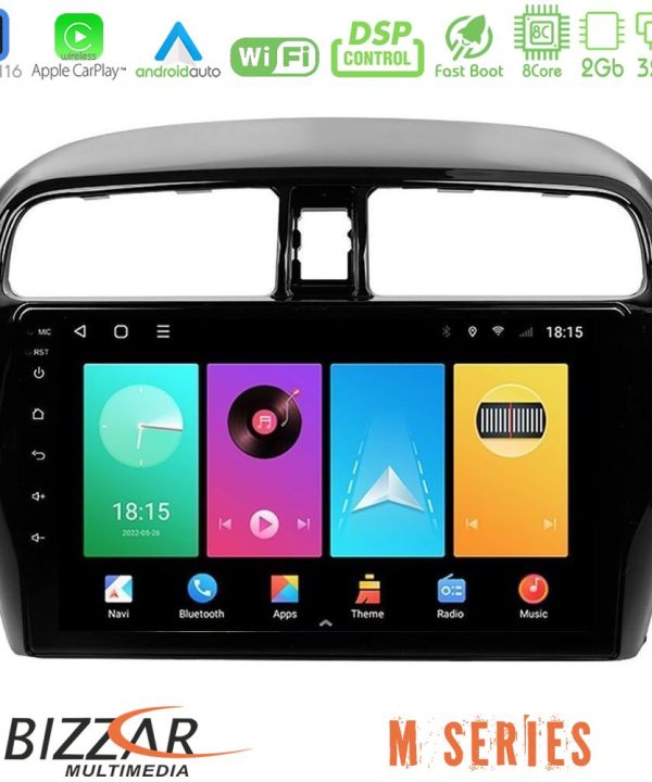 Kimpiris - Bizzar M Series 8Core Android16 2+32GB  Mitsubishi Space Star 2013-2016 Navigation Multimedia Tablet 9"