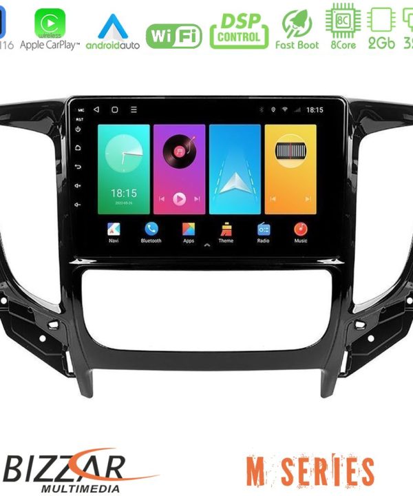Kimpiris - Bizzar M Series 8Core Android16 2+32GB  Mitsubishi L200 2016-> amp; Fiat Fullback (Auto A/C) Navigation Multimedia Tablet 9"