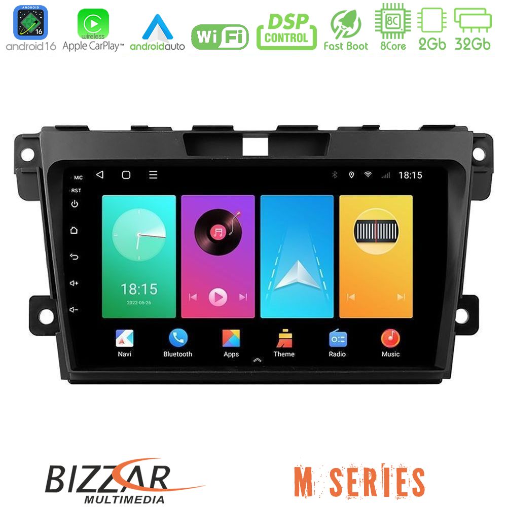 Kimpiris - Bizzar M Series 8Core Android16 2+32GB Mazda CX-7 2007-2011 Navigation Multimedia Tablet 9"
