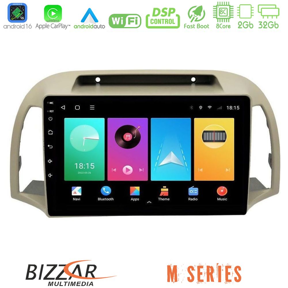 Kimpiris - Bizzar M Series 8Core Android16 2+32GB Nissan Micra K12 2002-2010 Navigation Multimedia Tablet 9"
