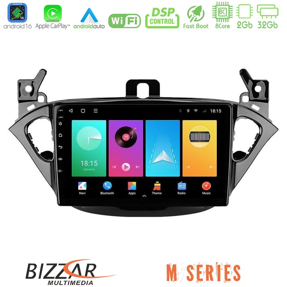 Kimpiris - Bizzar M Series 8Core Android16 2+32GB Opel Corsa E/Adam Navigation Multimedia Tablet 9"