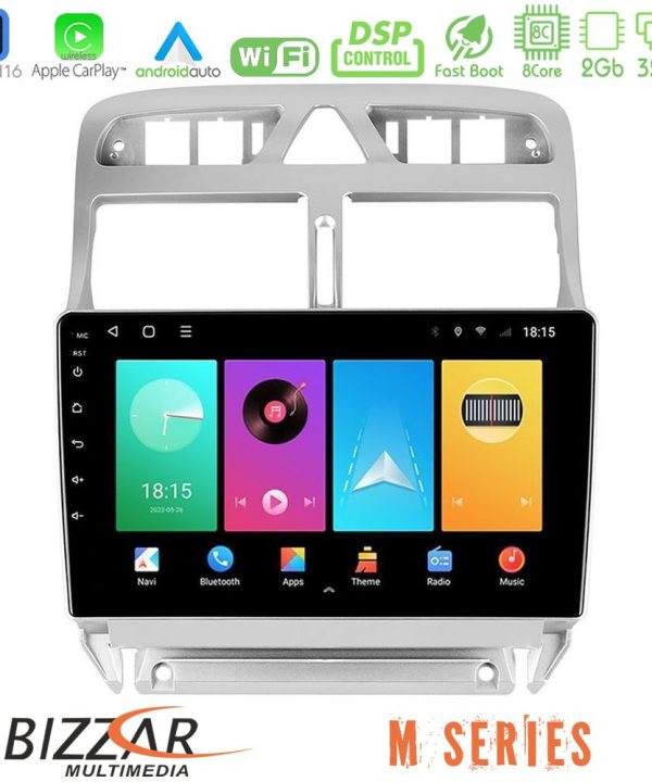 Kimpiris - Bizzar M Series 8Core Android16 2+32GB  Peugeot 307 2002-2008 Navigation Multimedia Tablet 9"