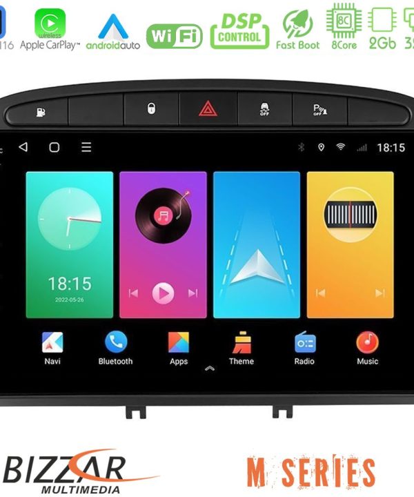 Kimpiris - Bizzar M Series 8Core Android16 2+32GB  Peugeot 308/RCZ Navigation Multimedia Tablet 9"