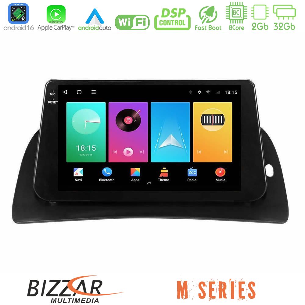 Kimpiris - Bizzar M Series 8Core Android16 2+32GB Renault Kangoo 2014-2018 Navigation Multimedia Tablet 9"