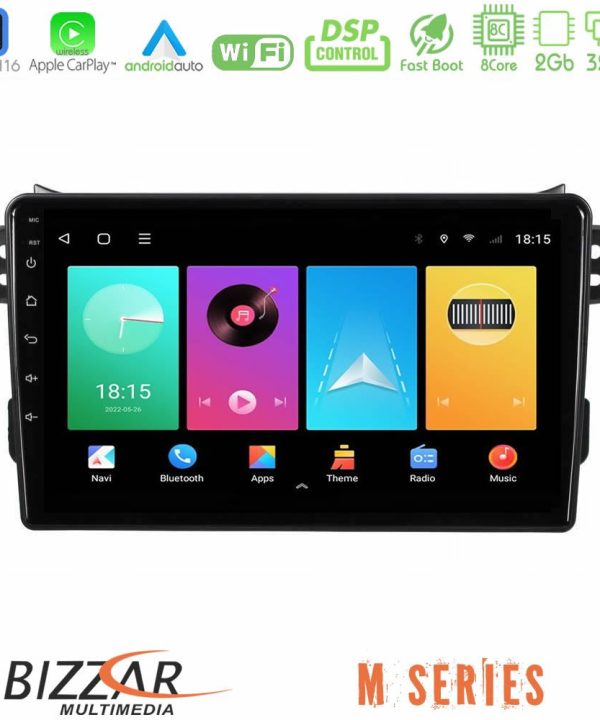 Kimpiris - Bizzar M Series 8Core Android16 2+32GB  Suzuki Splash amp; Opel Agila 2008-2014 Navigation Multimedia Tablet 9"