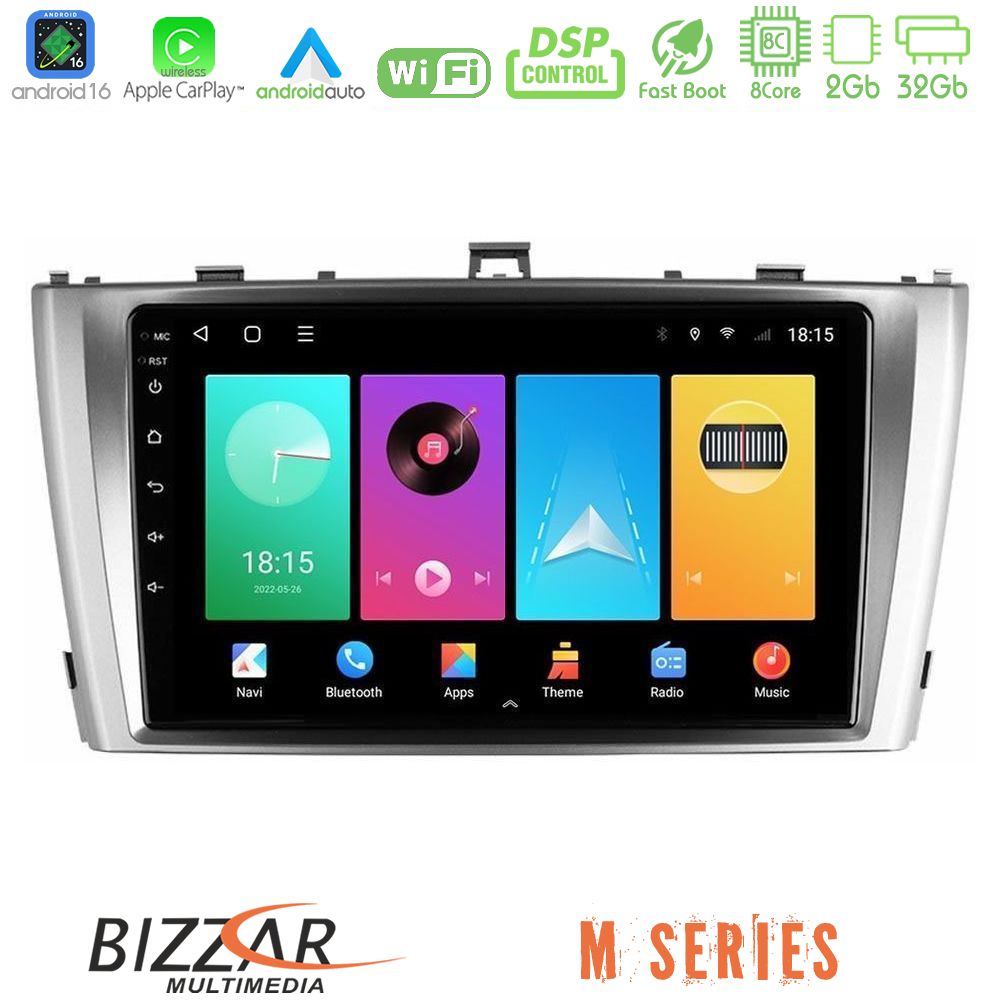Kimpiris - Bizzar M Series 8Core Android16 2+32GB Toyota Avensis T27 Navigation Multimedia Tablet 9"