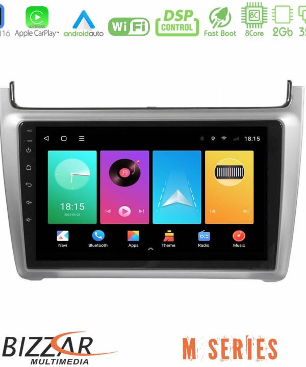 Kimpiris - Bizzar M Series 8Core Android16 2+32GB  Vw Polo 2014-2017 Navigation Multimedia Tablet 9"   (Silver)