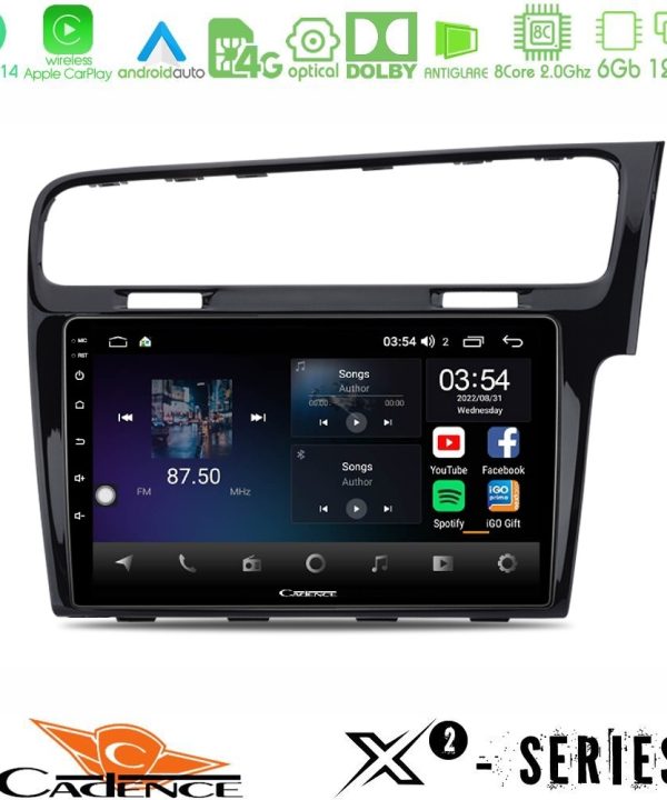 Kimpiris - Cadence X2 Series 8Core Android14 6+128GB  VW GOLF 7 RHD Navigation Multimedia Tablet 10"