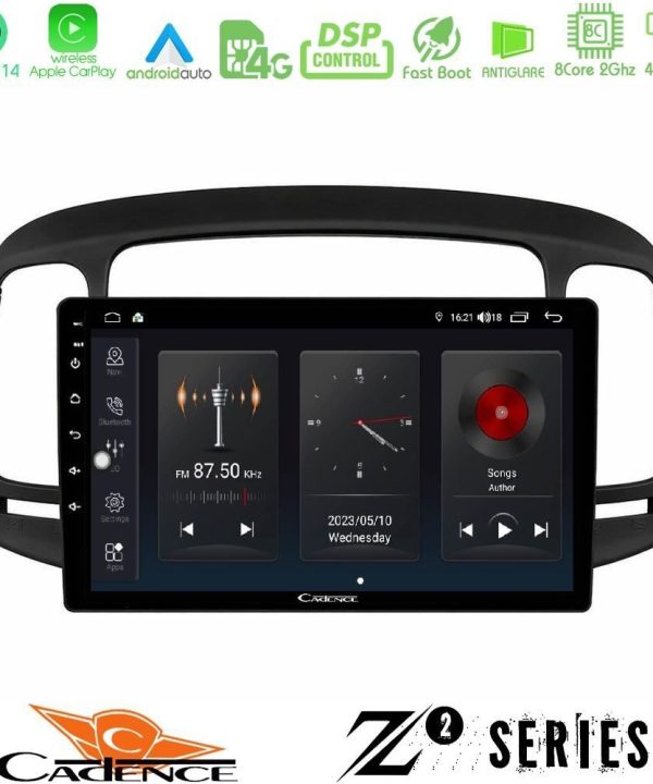 Kimpiris - Cadence Z2 Series 8Core Android14 4+64GB Hyundai Accent 2006-2011 Navigation Multimedia Tablet 9" Με Carplay & Android Auto