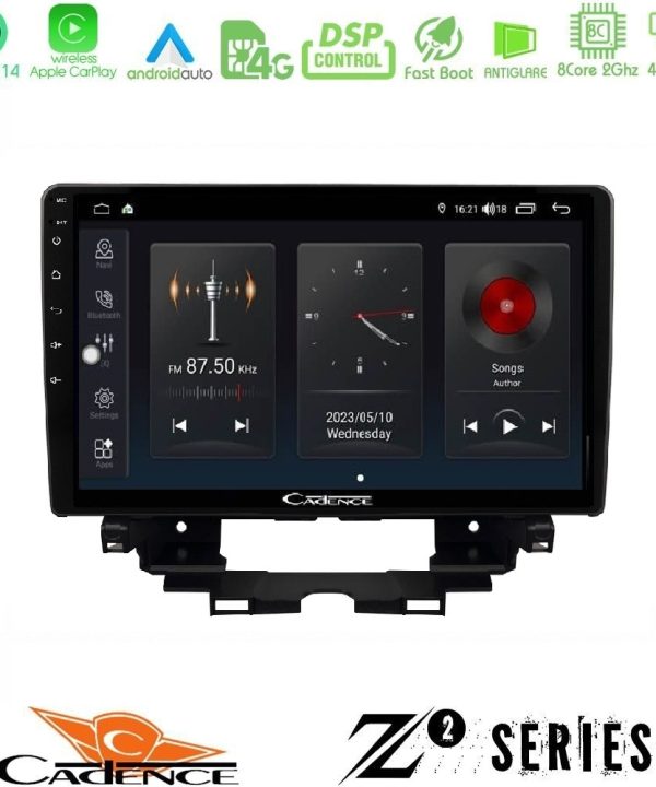 Kimpiris - Cadence Z2 Series 8Core Android14 4+64GB  Renault Kangoo / Nissan Townstar Navigation Multimedia Tablet 10" Με Carplay & Android Auto
