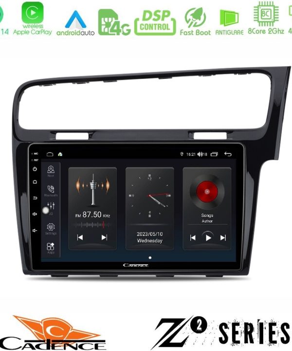 Kimpiris - Cadence Z2 Series 8Core Android14 4+64GB  VW GOLF 7 RHD Navigation Multimedia Tablet 10" Με Carplay & Android Auto