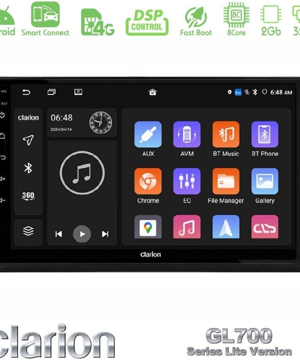Kimpiris - Clarion GL700 Lite Series Honda WR-V 2024-> 8Core Android ClarionOS 2+32GB Navigation Multimedia Tablet 10" Με Carplay & Android Auto Με Carplay & Android Auto