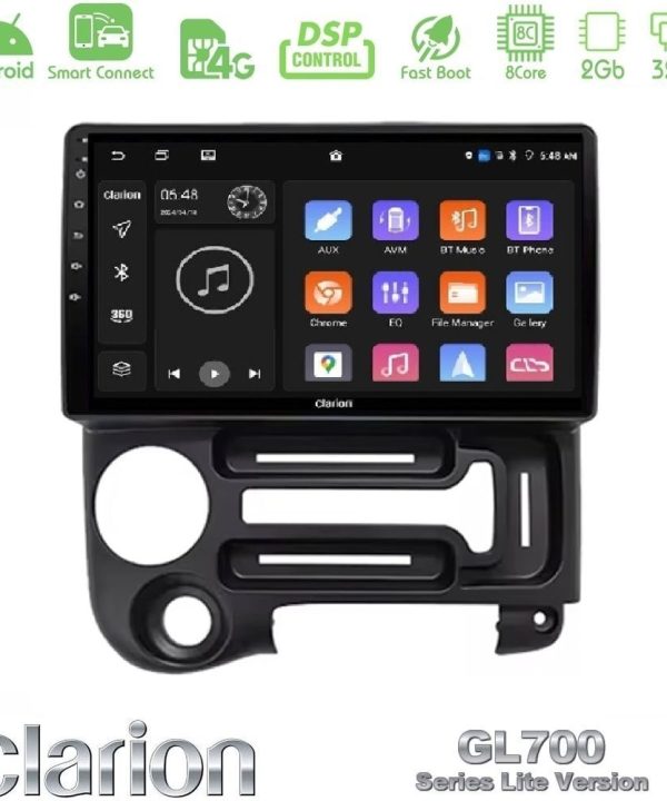 Kimpiris - Clarion GL700 Lite Series 8Core Android ClarionOS 2+32GB Hyundai Atos 1997 – 2010 Navigation Multimedia Tablet 9" Με Carplay & Android Auto