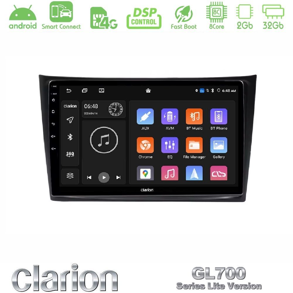 Kimpiris - Clarion GL700 Lite Series Volvo XC90 2006-2014 8Core Android ClarionOS 2+32GB Navigation Multimedia Tablet 10" Με Carplay & Android Auto Με Carplay & Android Auto