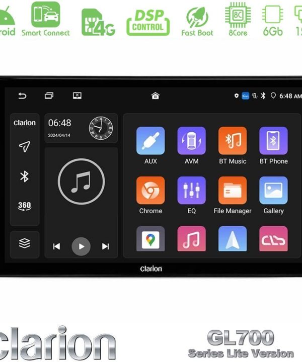 Kimpiris - Clarion GL700 Lite Series Ford Transit 2007 – 2013 8Core Android ClarionOS 6+128GB Navigation Multimedia Tablet 10" Με Carplay & Android Auto Με Carplay & Android Auto