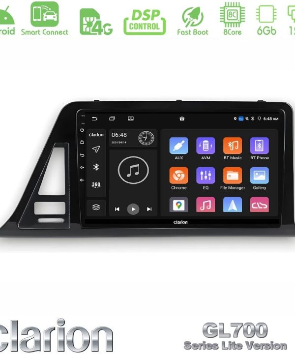 Kimpiris - Clarion GL700 Lite Series 8Core Android ClarionOS 6+128GB Toyota CH-R RHD Navigation Multimedia Tablet 9" Με Carplay & Android Auto