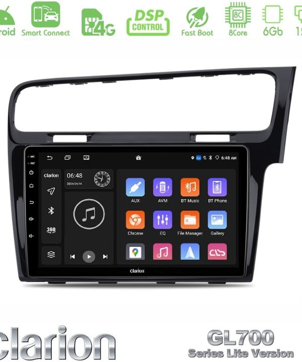Kimpiris - Clarion GL700 Lite Series 8Core Android ClarionOS 6+128GB VW GOLF 7 RHD Navigation Multimedia Tablet 10" Με Carplay & Android Auto
