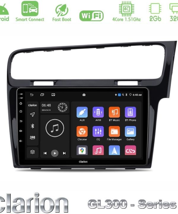 Kimpiris - Clarion GL300 Series 4Core Android ClarionOS 2+32GB VW GOLF 7 RHD Navigation Multimedia Tablet 10" Με Carplay & Android Auto