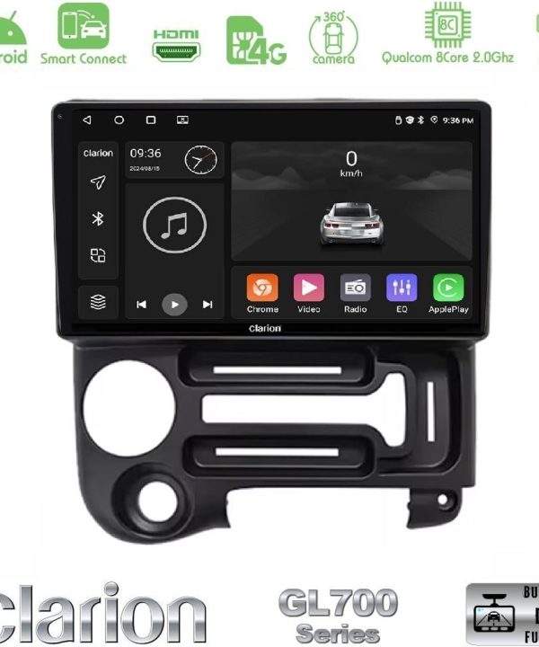 Kimpiris - Clarion GL700 Series 8Core Android ClarionOS 4+64GB Hyundai Atos 1997 – 2010 Navigation Multimedia Tablet 9" Με Carplay & Android Auto
