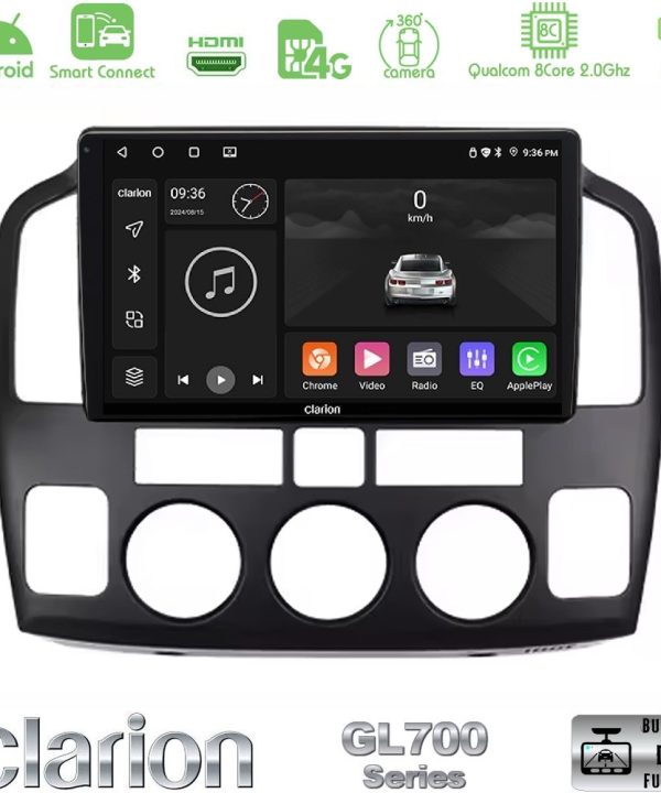 Kimpiris - Clarion GL700 Series 8Core Android ClarionOS 4+64GB Suzuki Grand Vitara 2003-2005 Navigation Multimedia Tablet 9" Με Carplay & Android Auto