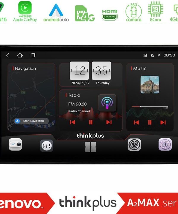 Kimpiris - Lenovo Thinkplus A2MAX Series 8Core Android15 4+64GB  Ford Transit 2007 – 2013 Navigation Multimedia Tablet 10"
