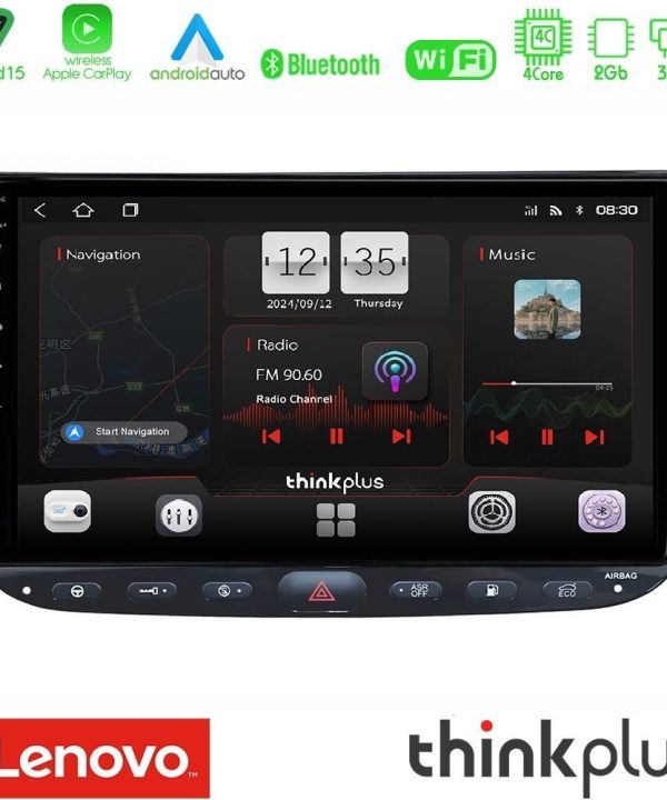 Kimpiris - Lenovo Thinkplus Series 4Core Android15 2+32GB Fiat Punto/ Evo Navigation Multimedia Tablet 9" Με Carplay & Android Auto