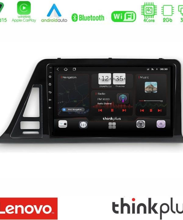 Kimpiris - Lenovo Thinkplus Series 4Core Android15 2+32GB  Toyota CH-R RHD Navigation Multimedia Tablet 9" Με Carplay & Android Auto
