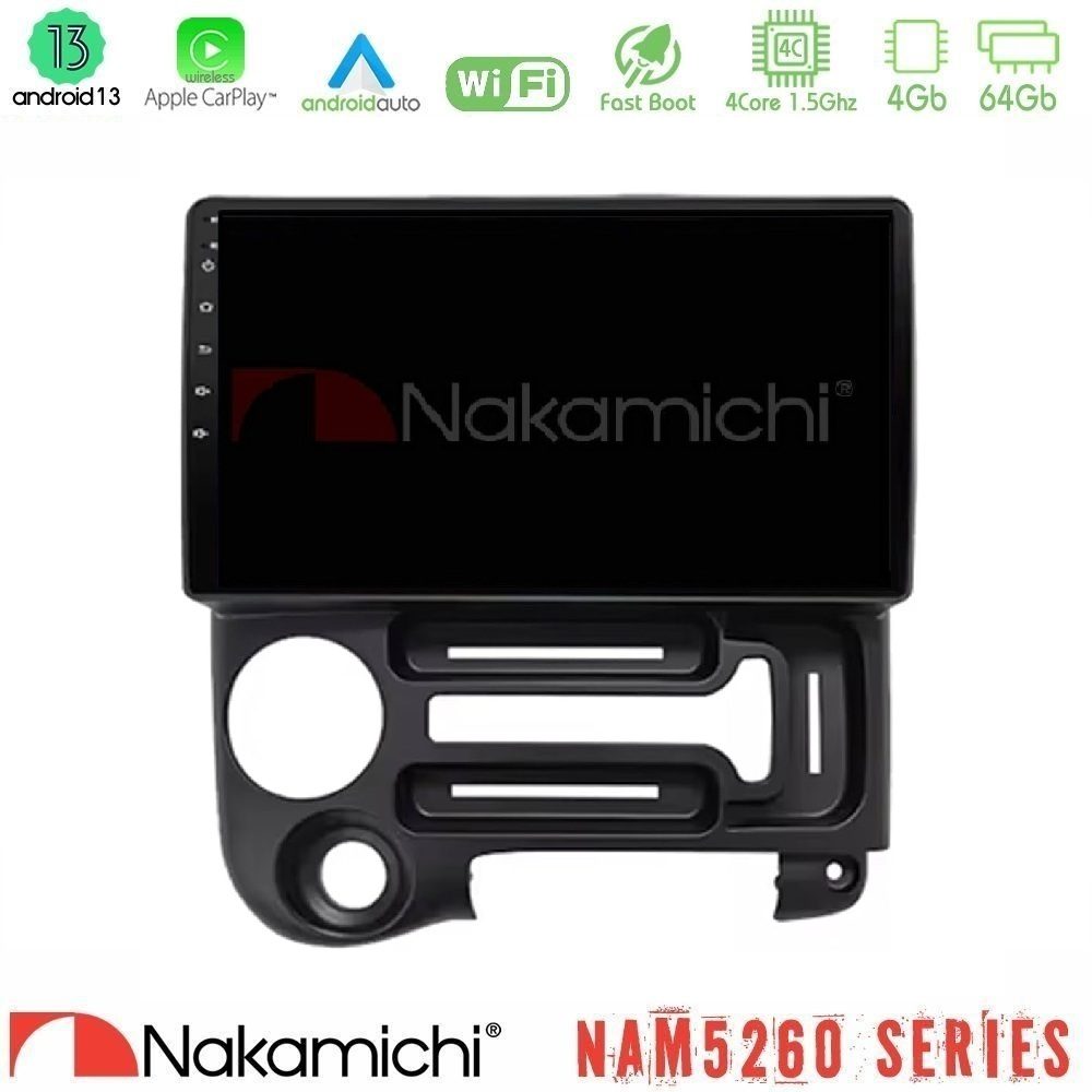 Kimpiris - Nakamichi NAM5260 Series 4Core Android13 4+64GB Hyundai Atos 1997 – 2010 Navigation Multimedia Tablet 9" Με Carplay & Android Auto