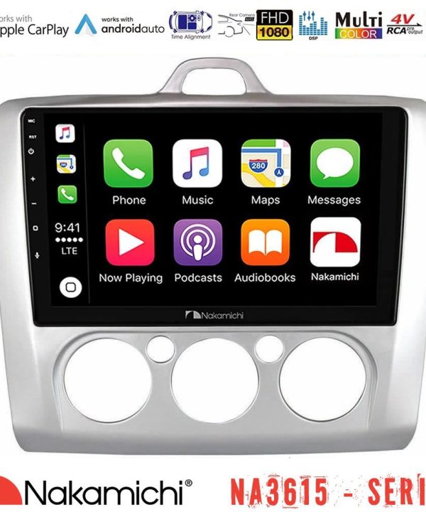 Kimpiris - Nakamichi NA3615 Series Με Wireless Carplay & Android Auto  Ford Focus Manual AC Media Station Tablet 9"