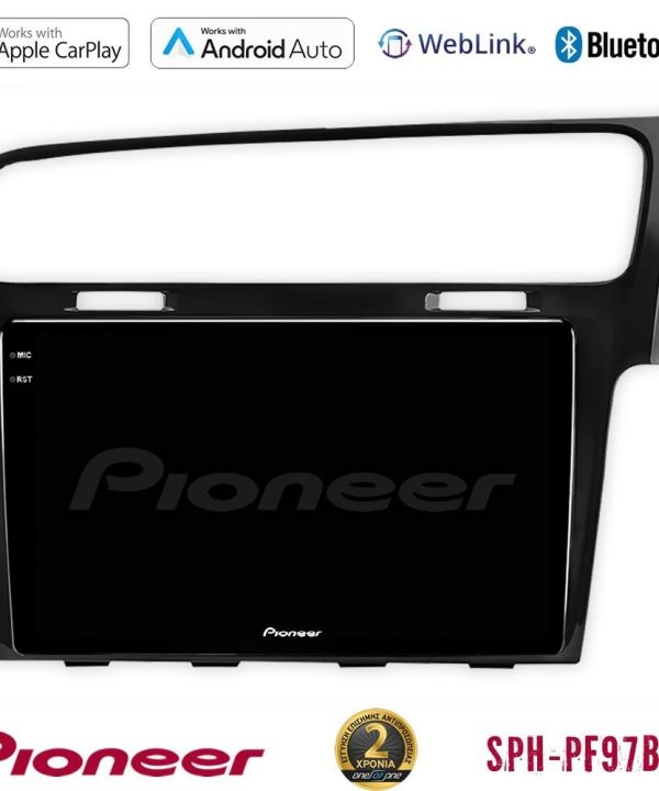 Kimpiris - Pioneer SPH-PF97BT Series    VW GOLF 7 RHD Multimedia Station 9" (Tablet Style) Με Carplay & Android Auto