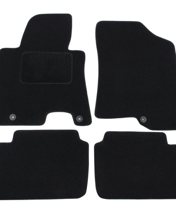 Kimpiris - Πατάκια Αυτοκινήτου Μοκέτα Για Hyundai i30 2011-2017 Black 5 Pieces