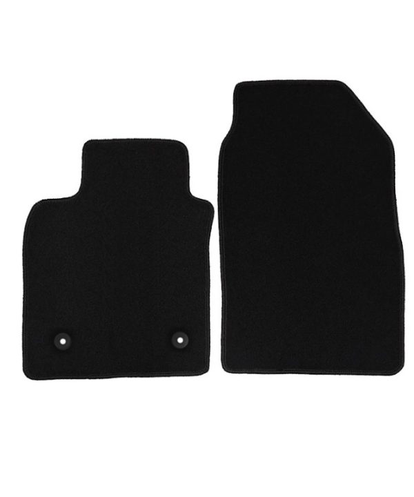 Kimpiris - Πατάκια Αυτοκινήτου Μοκέτα Για Renault Clio 2019-2025 Black 2 Pieces