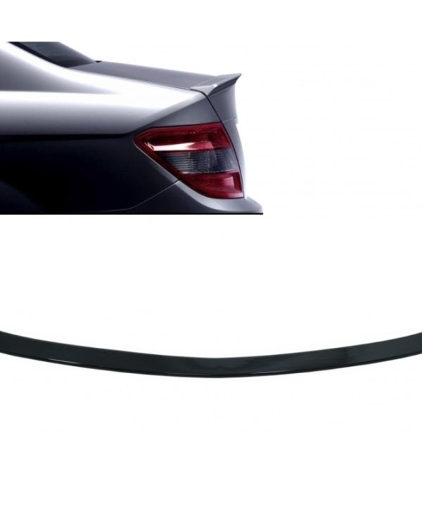 Kimpiris - Αεροτομή Πορτ Παγκάζ Για Mercedes-Benz C-Class W204 07-14 Amg Look Lipspoiler Από Abs Πλαστικό Μαύρη Γυαλιστερή