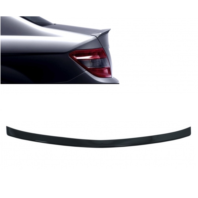 Kimpiris - Αεροτομή Πορτ Παγκάζ Για Mercedes-Benz C-Class W204 07-14 Amg Look Lipspoiler Από Abs Πλαστικό Μαύρη Γυαλιστερή