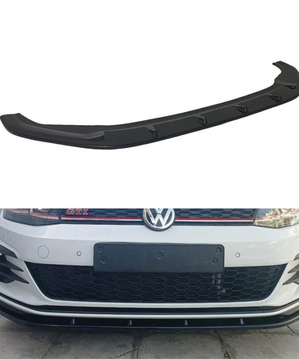 Kimpiris - Μπροστινό Spoiler Για VW Golf VII (7.5) 17-20 GTI Έκδοση Μαύρο Γυαλιστερό Χρώμα Από Abs Πλαστικό Α Ποιότητα